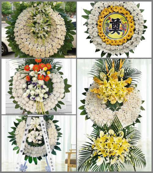 山东莱芜莱城区鹏泉街道后宋村花圈速递
