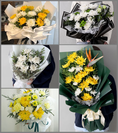 山东莱芜莱城区鹏泉街道后宋村白事花束代送